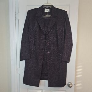 Le Suit Purple Paisley Blazer